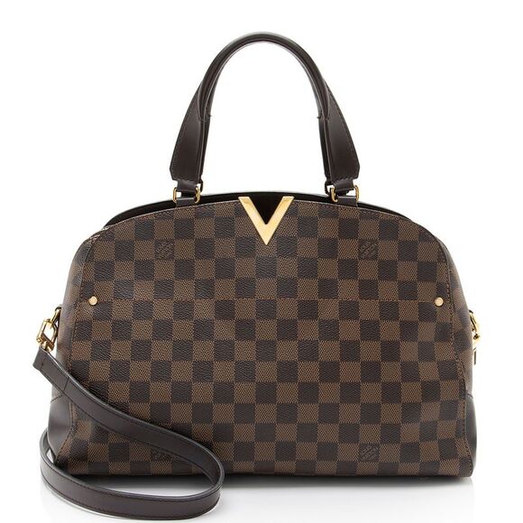 Louis Vuitton Damier Ebene Kensington Bowler Satchel - Picture 1 of 16